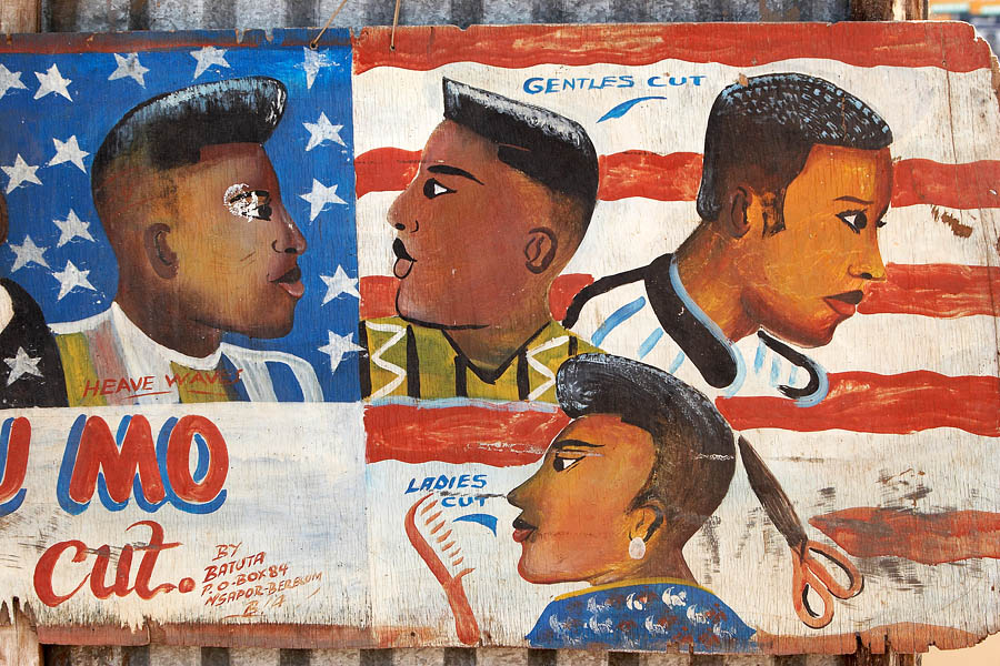 19   Barbers advertisement Segou